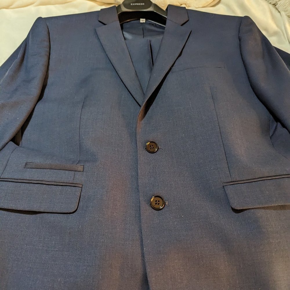 Navy Blue suit from Express Photographer line